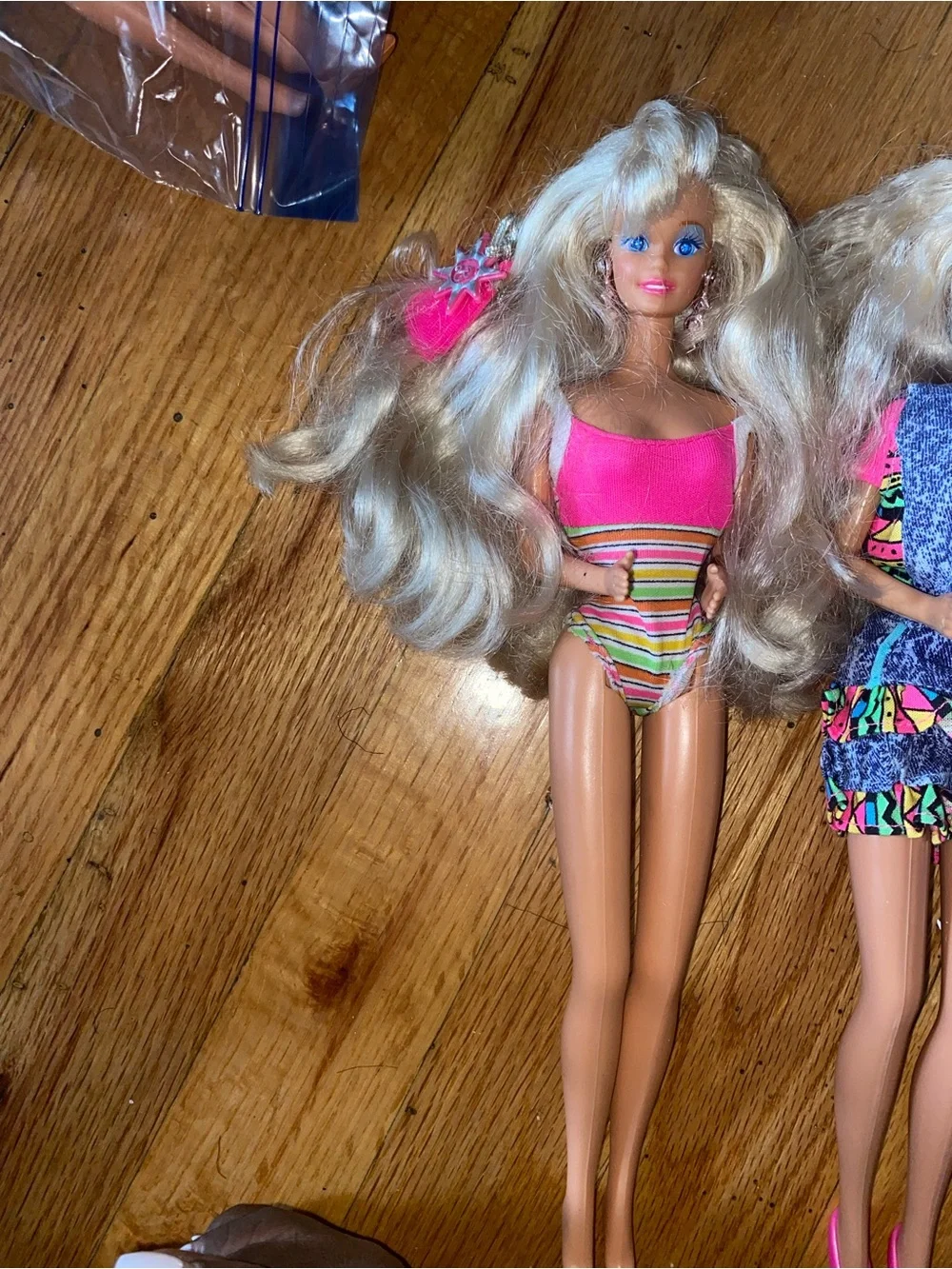 Barbie Vintage troll and Malibu Barbie new only taken out to displayBlonde Dolls